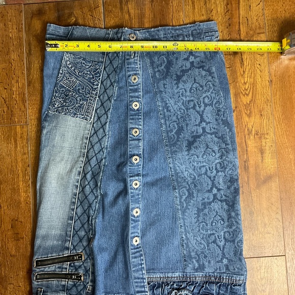 Denim Midi Skirt - Picture 2 of 7